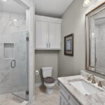 Jack & Jill Bath between the 1st & 2nd guest bedrooms.