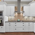 Six burner gas cooktop and plenty of cabinet space.