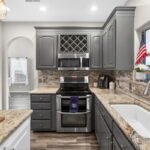 Island Kitchen with Granite Counter tops