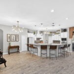 Kitchen area also seamlessly blends with the living area. Perfect for gatherings, or just relaxing.