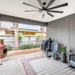Large covered patio.