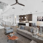 SECOND FLOOR - Living area with staircase OR elevator to the 3rd floor.
