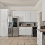 This kitchen has ample storage.....