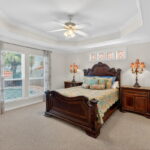 Primary suite with pool views.