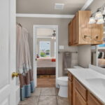 Hall bath next to Bedroom #1.