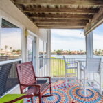 Decking with roll-down shades
